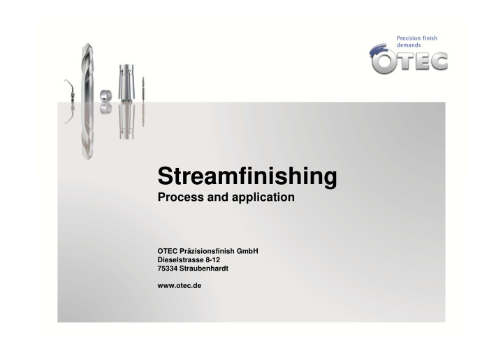 streamfinishing