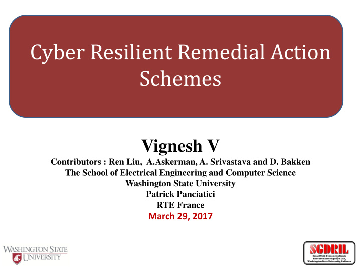 cyber resilient remedial action schemes