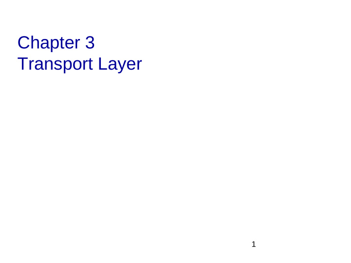 chapter 3 transport layer