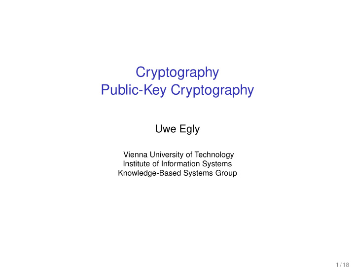 cryptography public key cryptography