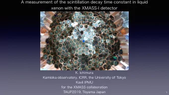 A measurement of the scintillation decay time constant in liquid  xenon with the XMASS-I detector