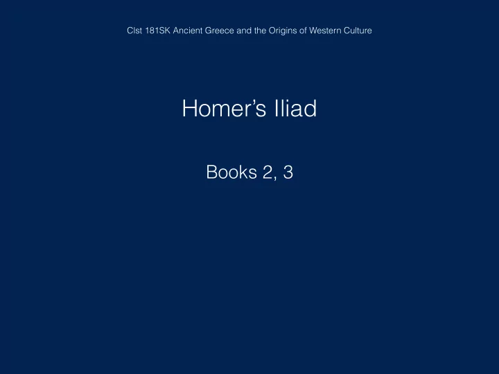 homer s iliad