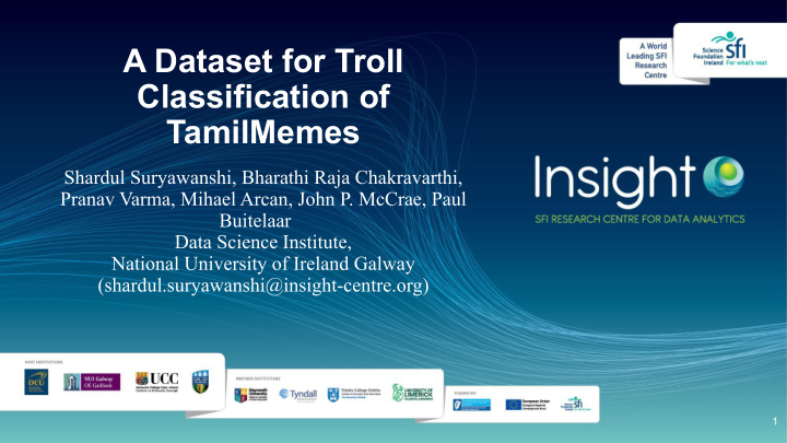 a dataset for troll classification of tamilmemes