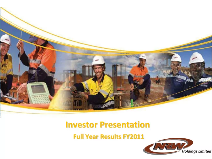 investor presentation