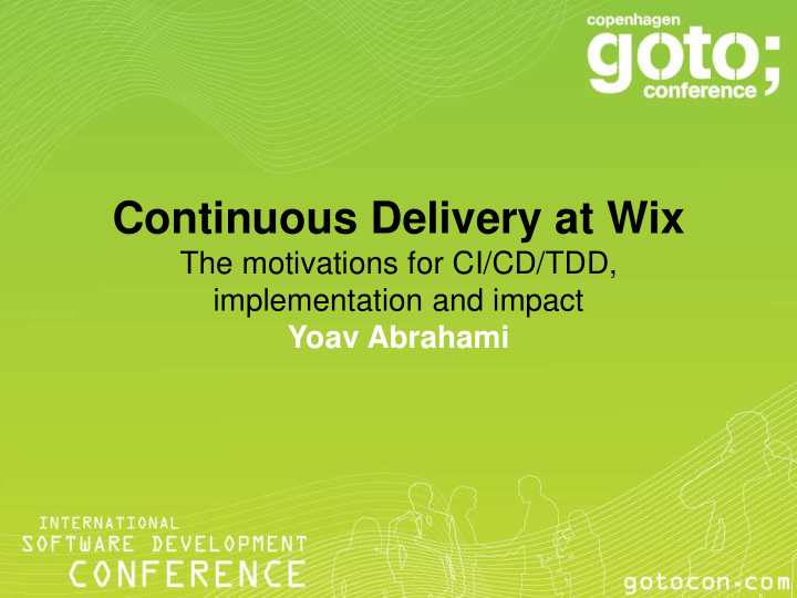 continuous delivery at wix