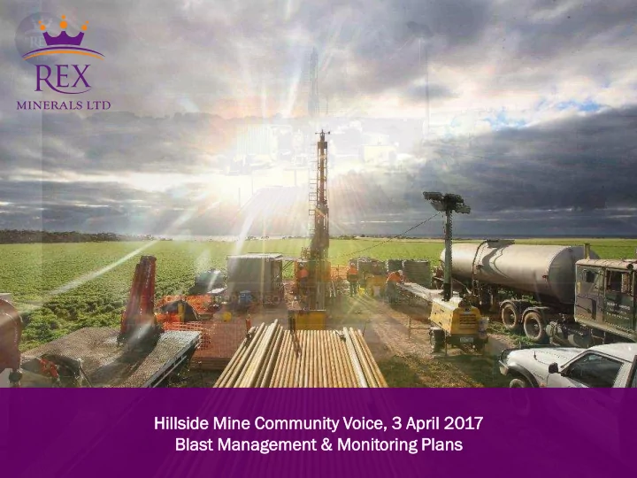 hillside ide mine e comm mmuni nity ty voice ce 3 ap