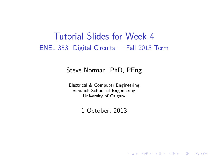 tutorial slides for week 4