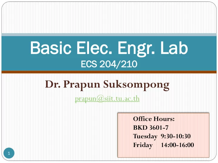 bas basic ic el elec ec en engr gr lab lab