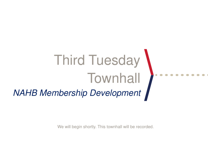 third tuesday townhall
