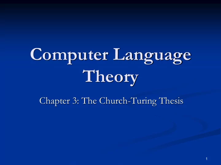theory