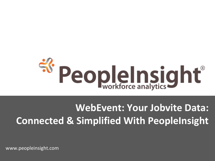 webevent your jobvite data connected simplified with