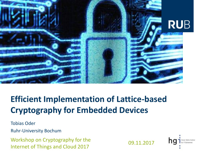 cryptography for embedded devices