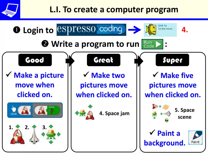 l i to create a computer program