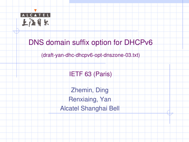 dns domain suffix option for dhcpv6