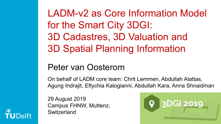 ladm v2 as core information model for the smart city 3dgi