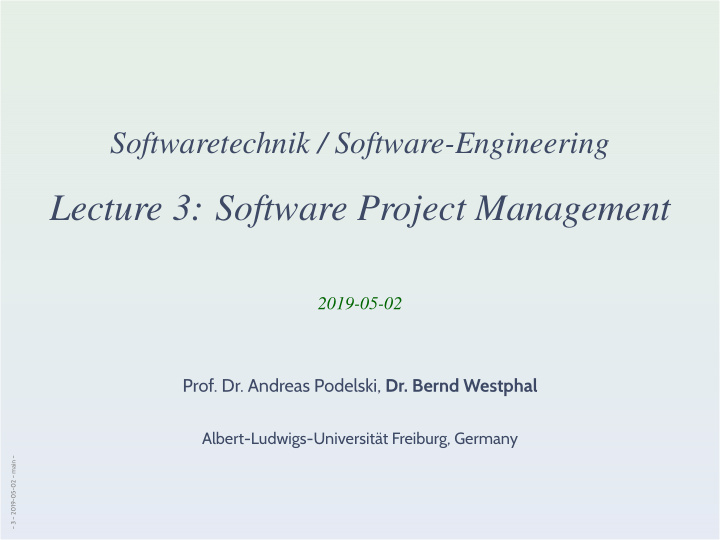 lecture 3 software project management