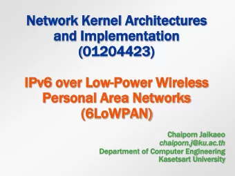 (01  0120  20442  4423)  )  IPv6  6 ov  over  er Lo  Low-Power  Power Wi  Wireles  eless  s  Per