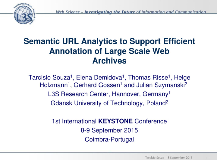 semantic url analytics to support efficient