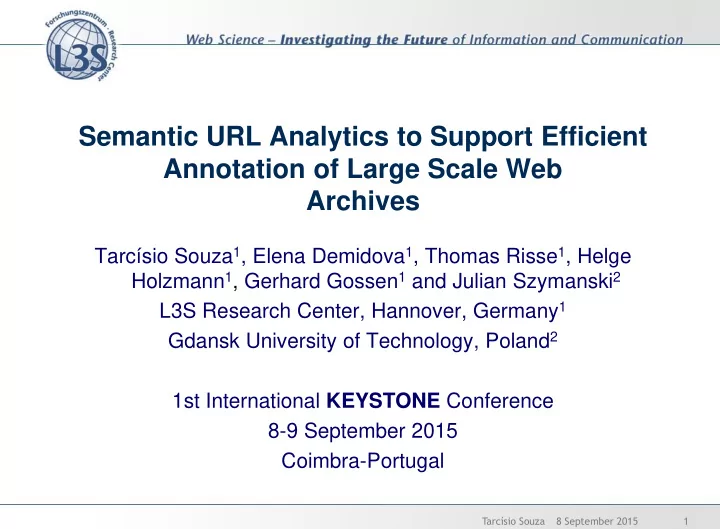 semantic url analytics to support efficient