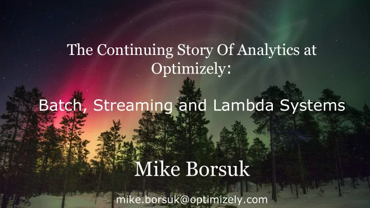 mike borsuk
