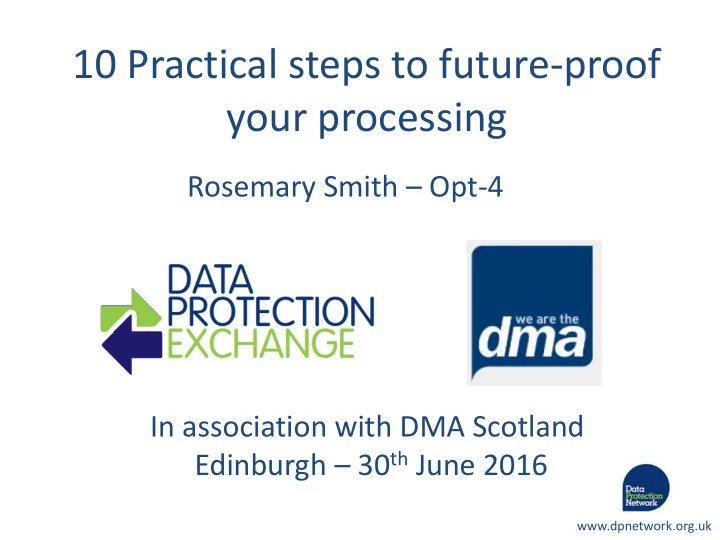 your processing