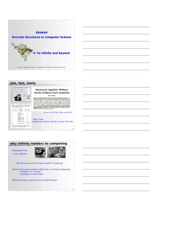 EDAA40  EDAA40  Discrete Structures in Computer Science  Discrete Structures in Computer Science