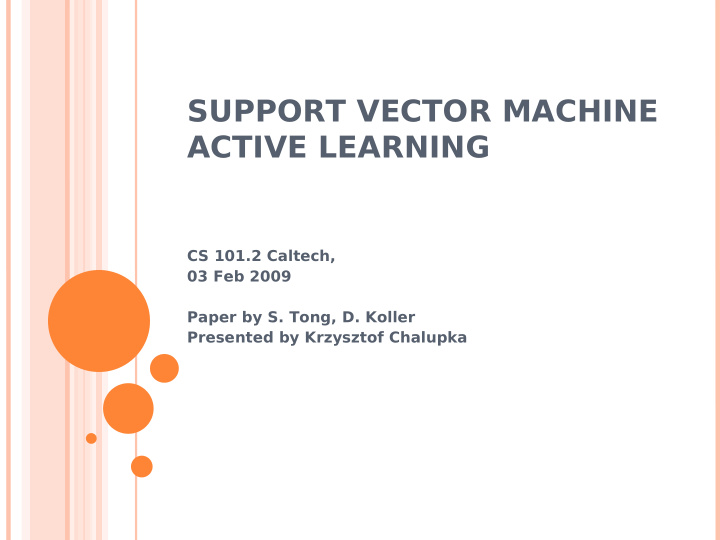 support vector machine active learning