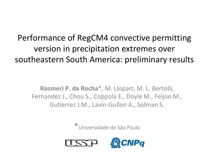 performance of regcm4 convective permitting version in