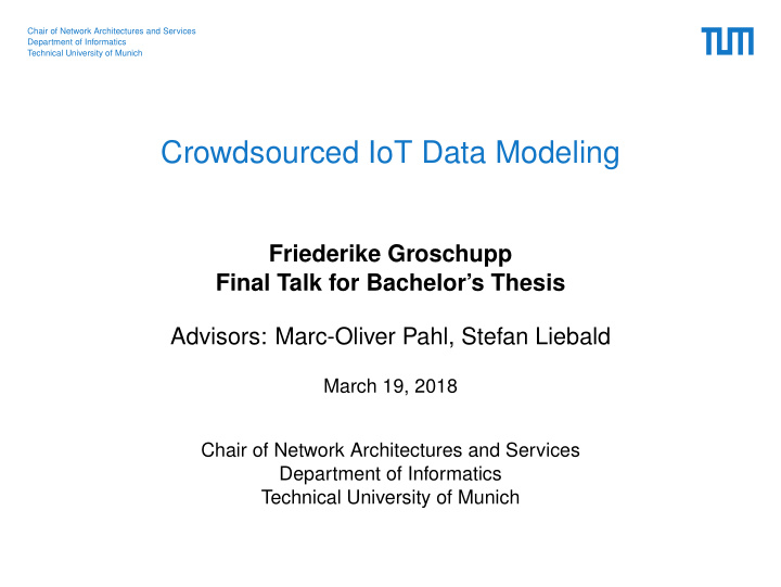 crowdsourced iot data modeling