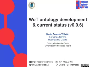 &amp; current status (v0.0.6)  Mara Poveda Villaln  Fernando Serena  Ral Garca Castro