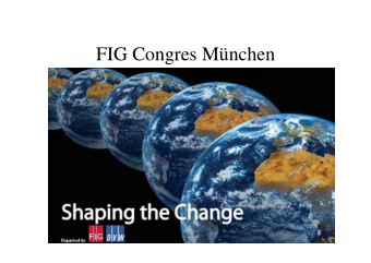 FIG Congres Mnchen  FIG Congres Munich   8-13 October 2006   15 March abstracts   31 May