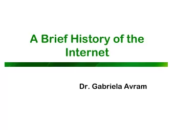 Internet  Dr. Gabriela Avram  Infographic  Vannevar Bush  (1890-1974)  American engineer and