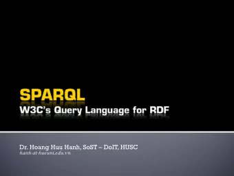 Dr. Hoang Huu Hanh, SoST  DoIT, HUSC  hanh-at-hueuni.edu.vn  Introduction  Graph Patterns