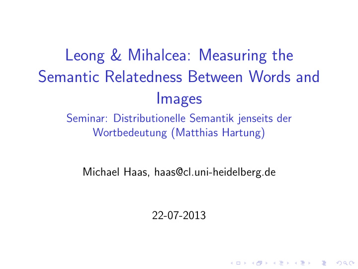 leong mihalcea measuring the semantic relatedness between