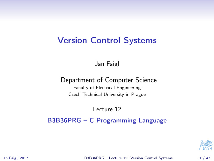 version control systems