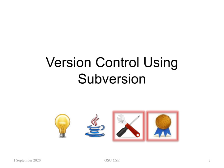 version control using subversion
