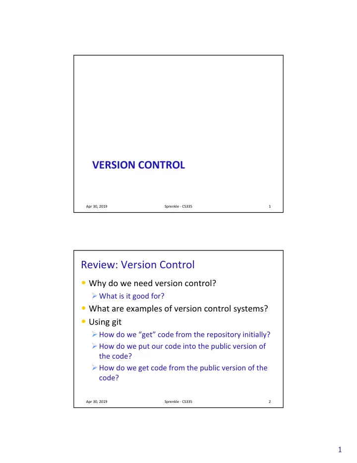 version control
