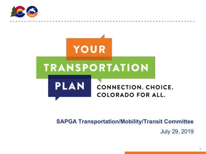 sapga transportation mobility transit committee july 29