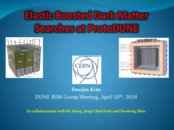 DUNE BSM Group Meeting, April 10 th , 2018  In collaboration with KC Kong, Jong-Chul Park and