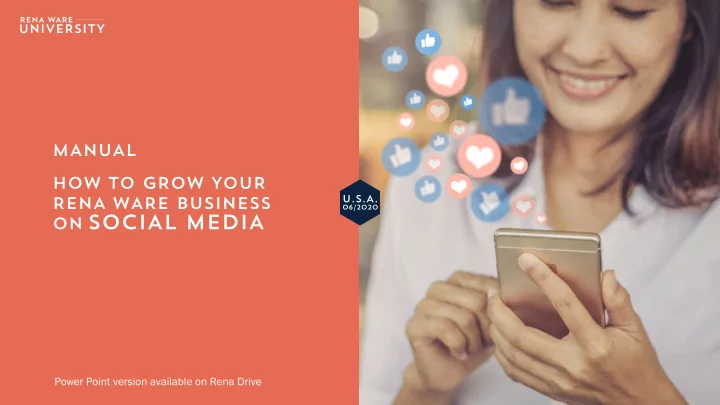 on social media