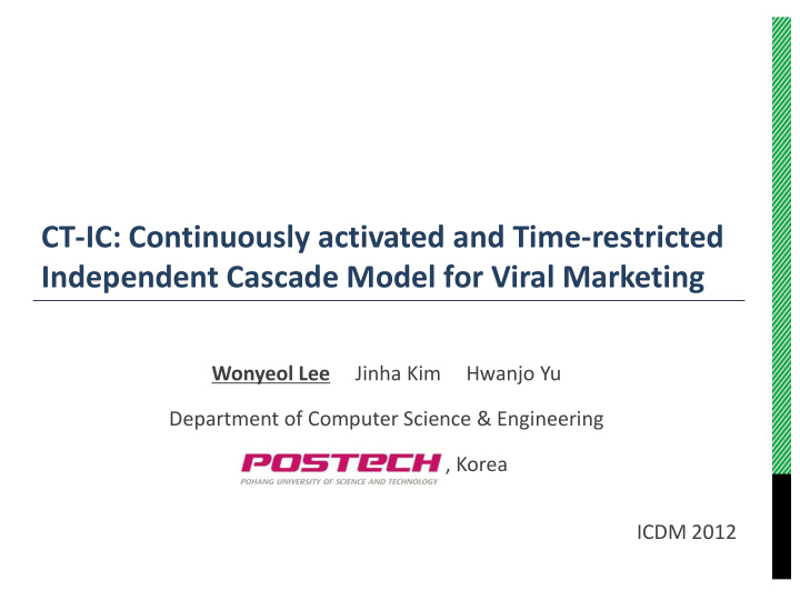 independent cascade model for viral marketing