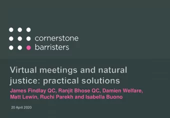 James Findlay QC, Ranjit Bhose QC, Damien Welfare,  Matt Lewin, Ruchi Parekh and Isabella Buono  20