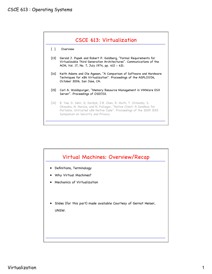 csce 613 virtualization