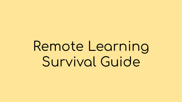 remote learning survival guide board games