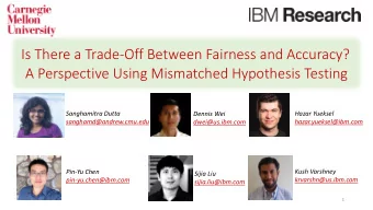 Is There a Trade-Off Between Fairness and Accuracy?  A Perspective Using Mismatched Hypothesis