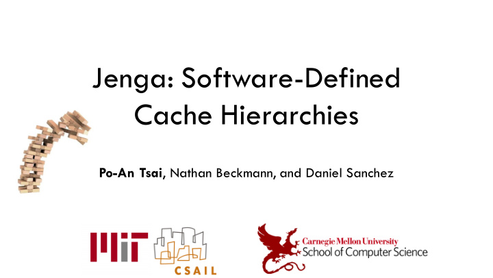 cache hierarchies