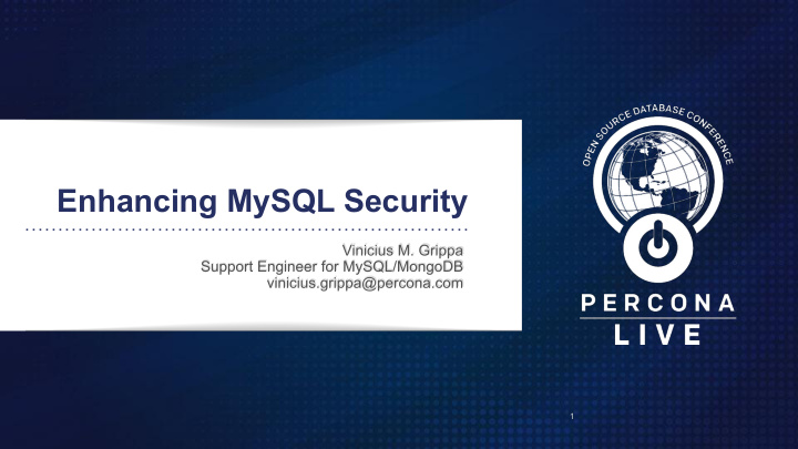 enhancing mysql security