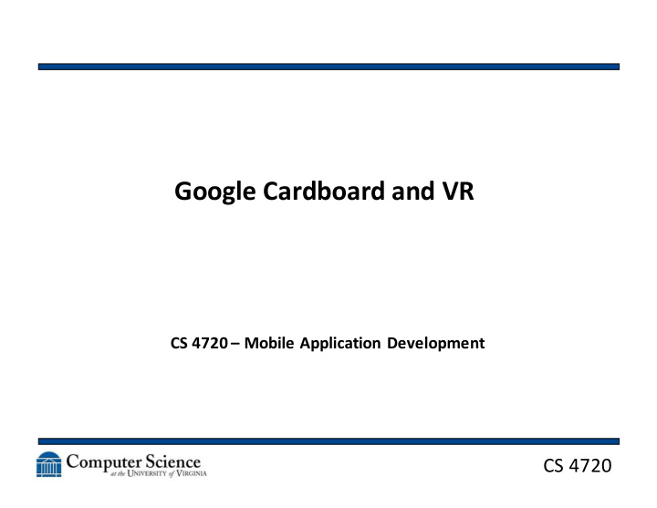 google cardboard and vr