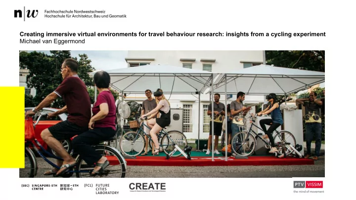 creating immersive virtual environments for travel