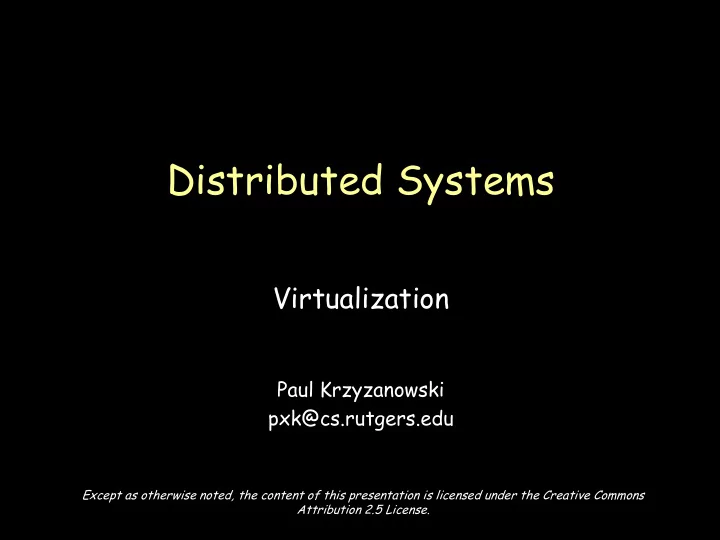 distributed systems